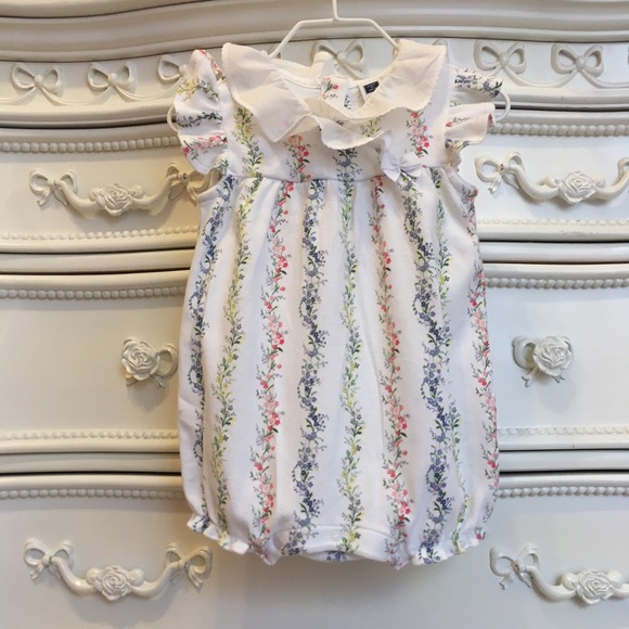 Janie and Jack Other - Janie and Jack Dressy Vine Romper 6-12m